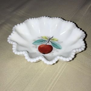 Westmoreland Glass Milk glass Apple bowl